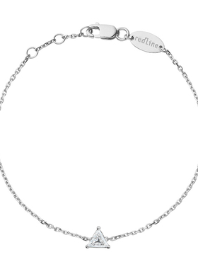 情人节redline红绳年女士Impératrice 三角形钻石链制手链