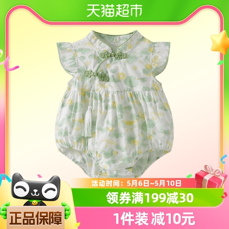 jellybaby女童爬服夏季连体衣