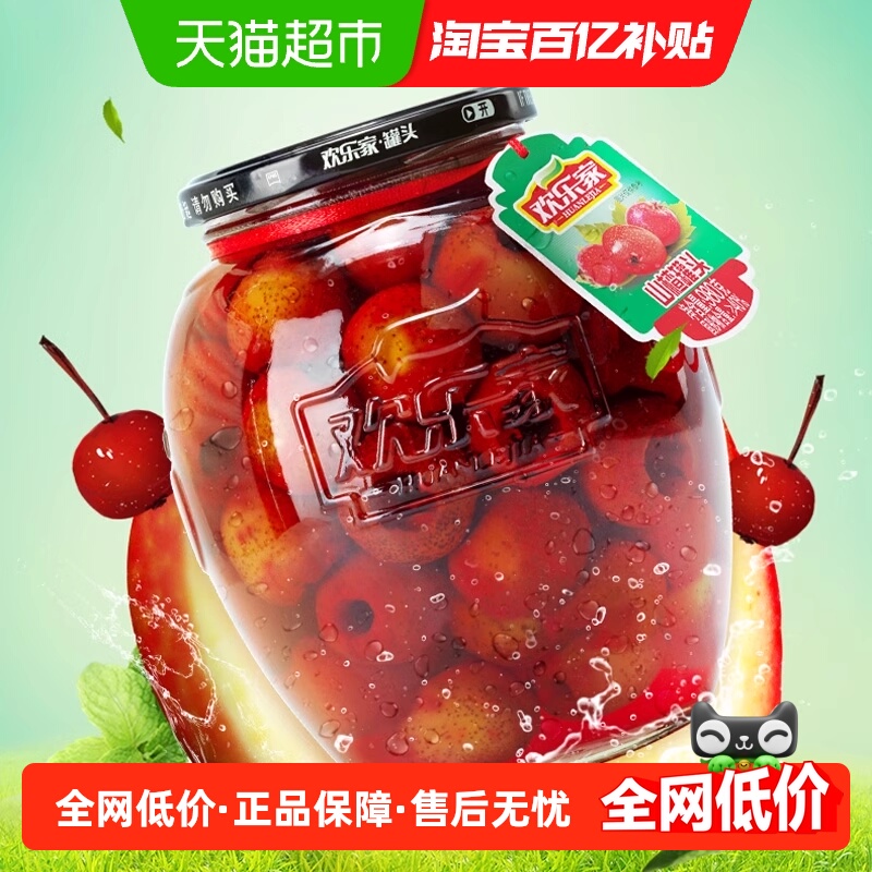 欢乐家糖水山楂罐头980g×1罐