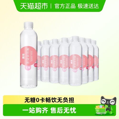 依能白桃苏打水饮料500ml×24瓶