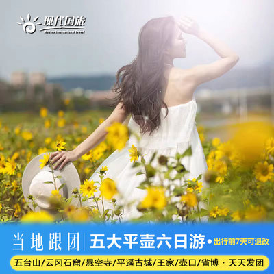 山西旅游  6人拼小团 五台山大同平遥壶口瀑布省博 纯玩 6日跟团
