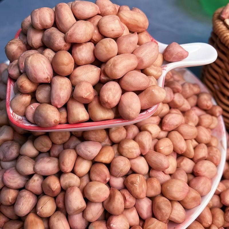 现剥新货特价精选无壳南阳白沙花生米批发粉红皮花生仁家用商用