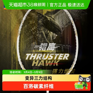 VICTOR威克多胜利进攻羽毛球拍白金小隼TK-HAWK
