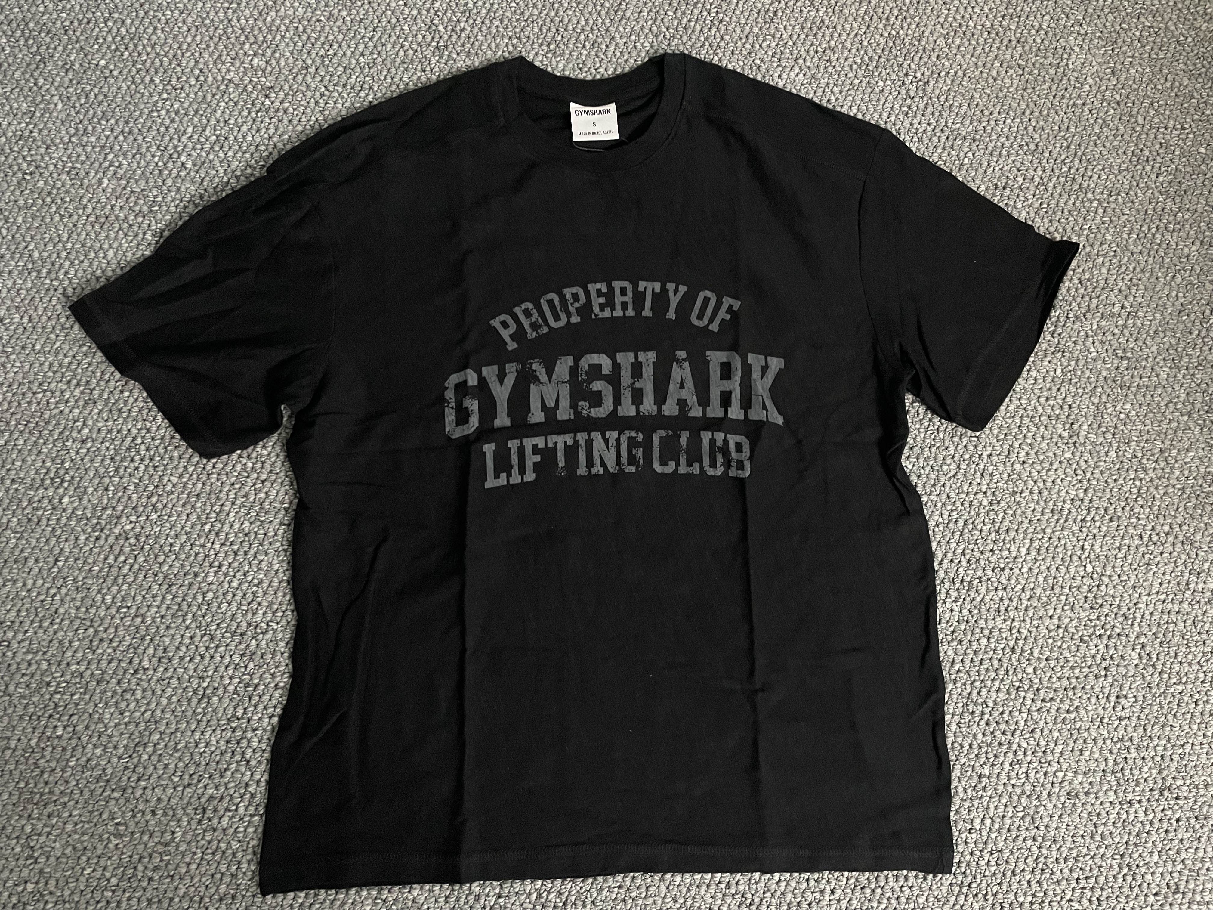 Gymshark竹节棉健身运动宽松短袖欧美码
