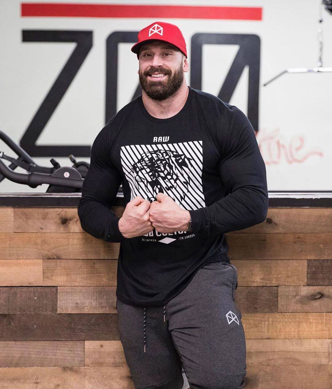 XIAOLIWANG FITNESS COTTON TRAINING LONG-SLEEVED UNDERSHIRT [EUROPEAN AND AMERICAN SIZE]