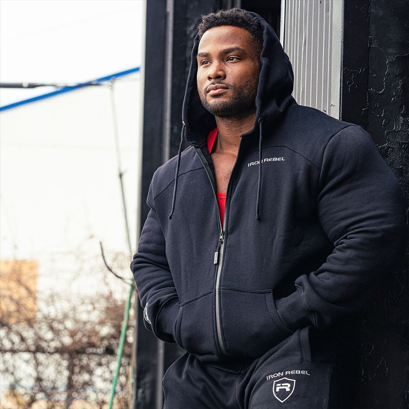 IR GLOBAL BEAST ZIPPER HOODED COTTON JACKET CARDIGAN [EUROPEAN AND AMERICAN SIZE]