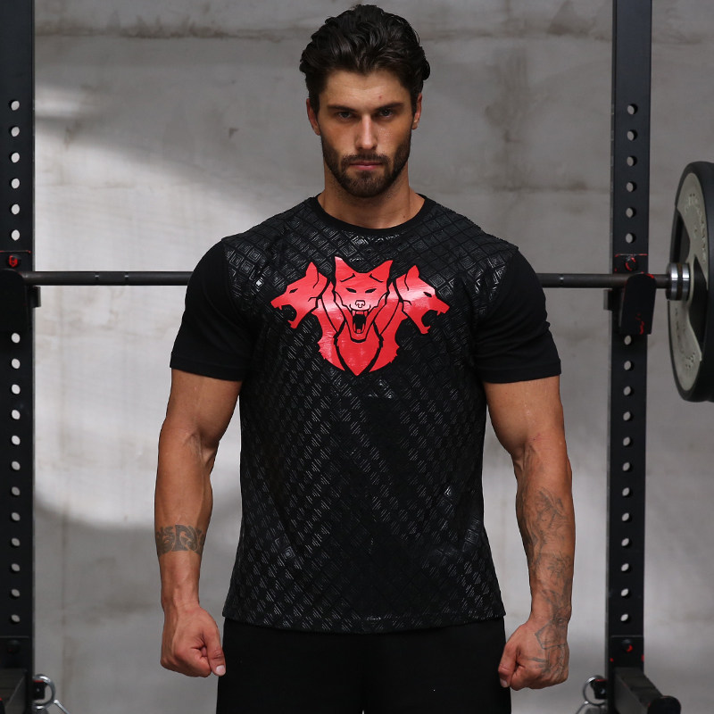 CERBERUS FITNESS EXERCISE POWERLIFTING ANTI-SLIP SHORT SLEEVE [EU SIZE]