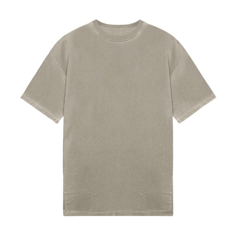 ASRV FITNESS SPORTS WASHED ROUND NECK SOLID COLOR SHORT-SLEEVED MENS OFF-THE-SHOULDER T-SHIRT [GB SIZE]