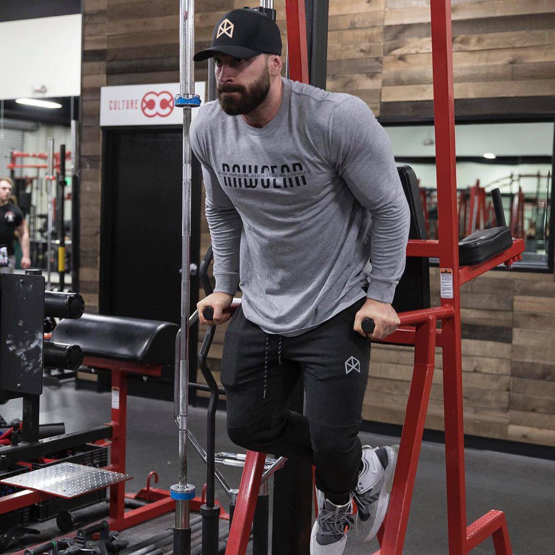 XIAOLIWANG FITNESS COTTON TRAINING LONG-SLEEVED UNDERSHIRT [EUROPEAN AND AMERICAN SIZE]