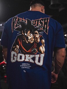 VQ悟空悟饭健身运动宽松短袖欧美码