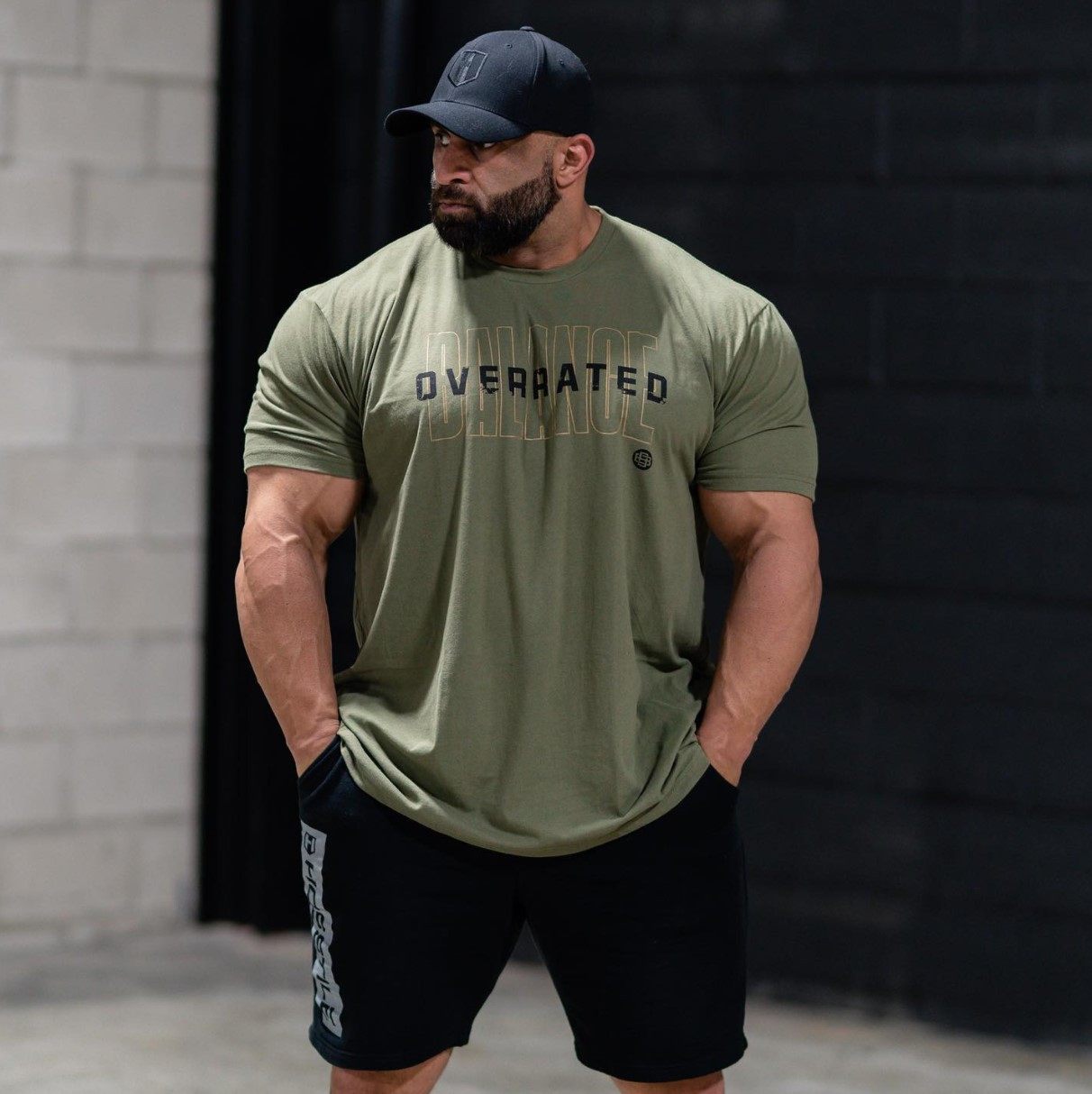 hosstile欧美巨汉健身运动短袖(欧美码)