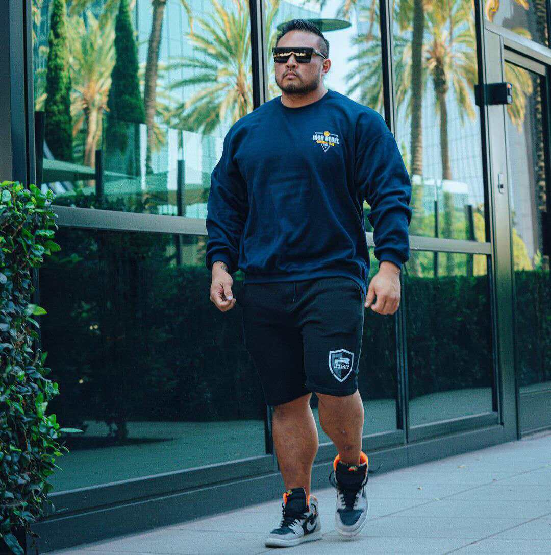 IR GLOBAL BEAST FITNESS LOOSE COTTON LONG SLEEVE SWEATSHIRT