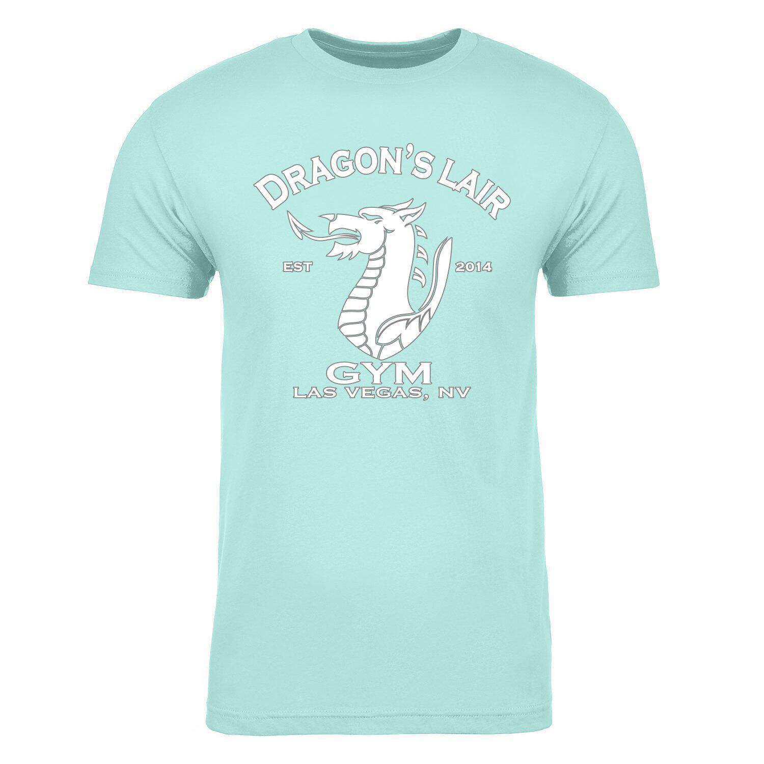 LEWIS ICE SILK COTTON SUMMER COOL T-SHIRT SMALL FIRE DRAGON FITNESS SHORT SLEEVES [EUROPEAN AND AMERICAN SIZE]