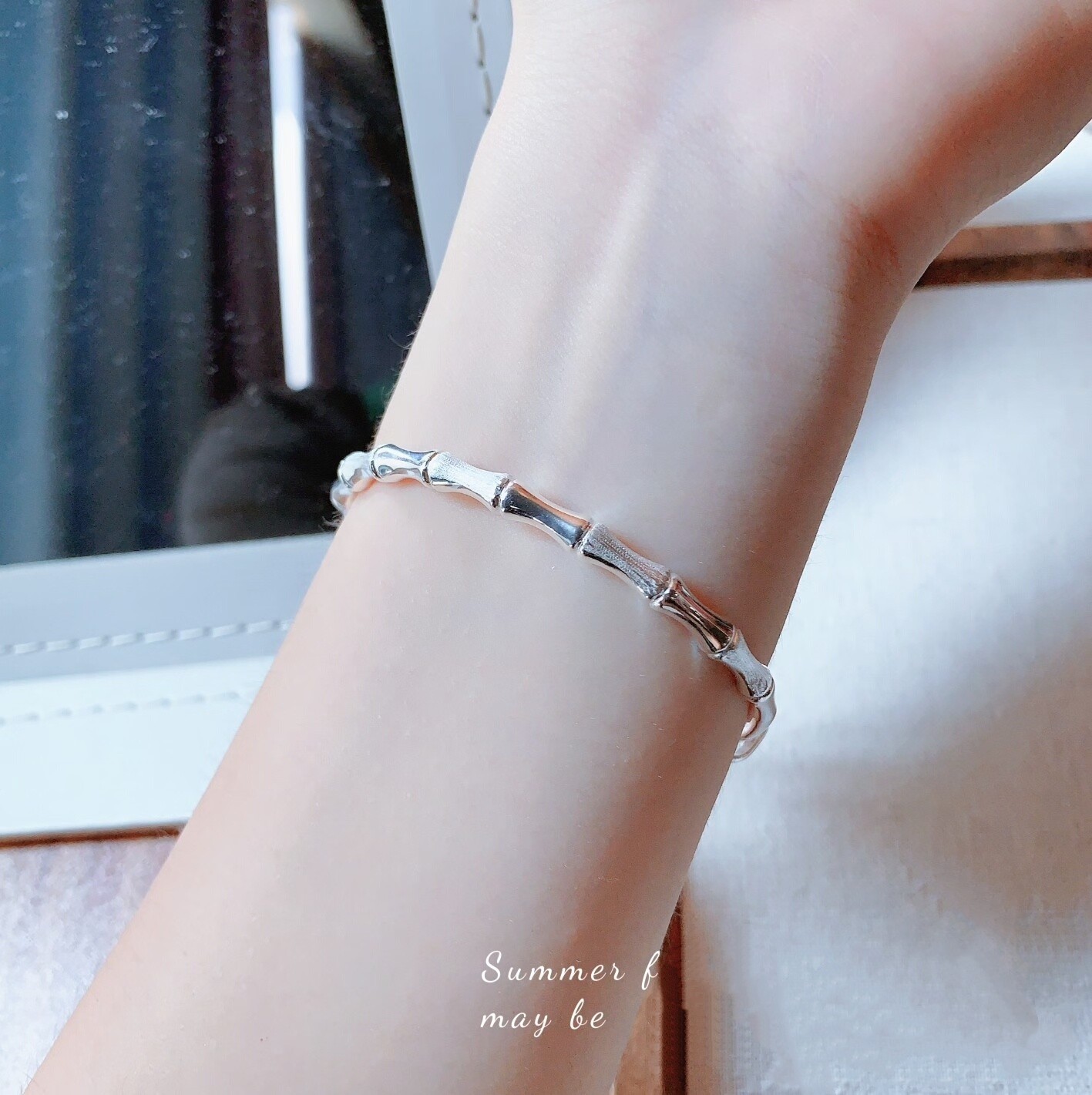 足银9999纯银手镯女款银镯子银手环竹节时尚百搭学生女友生日礼物,饰品/流行首饰/时尚饰品新,银饰手镯,淘宝优惠券,粉丝福利购,淘宝优惠卷