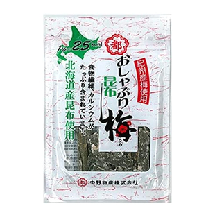 日本中野物产都醋昆布梅子味昆布醋海带零食银魂神乐同款10g
