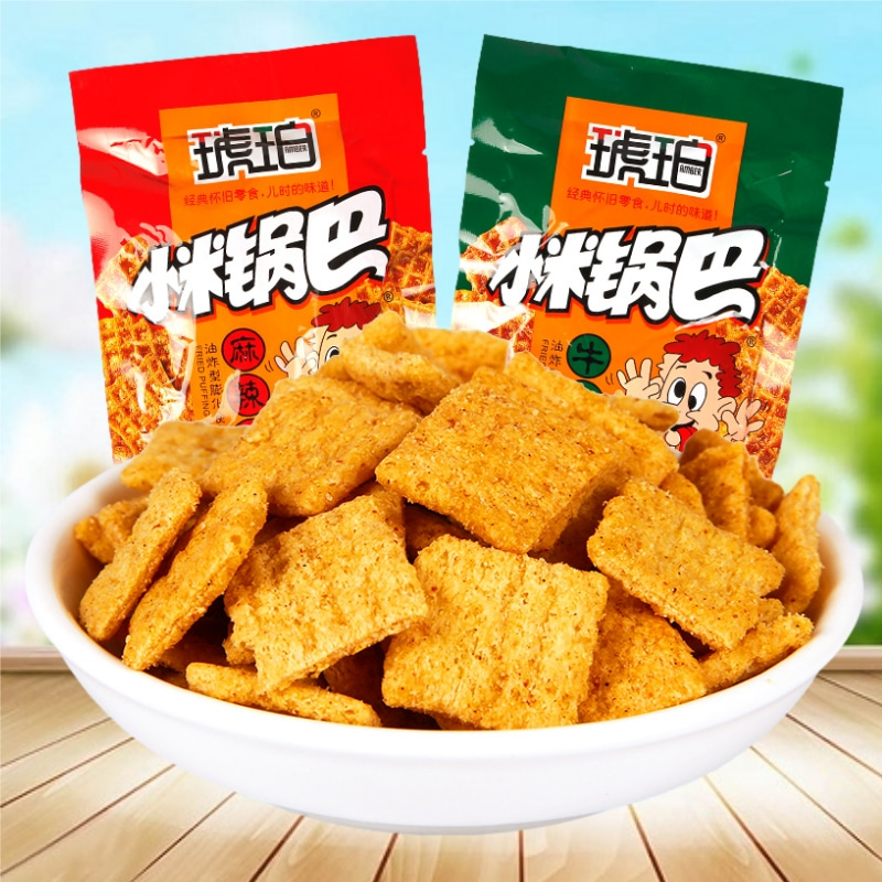 琥珀小米锅巴怀旧零食解馋办公室