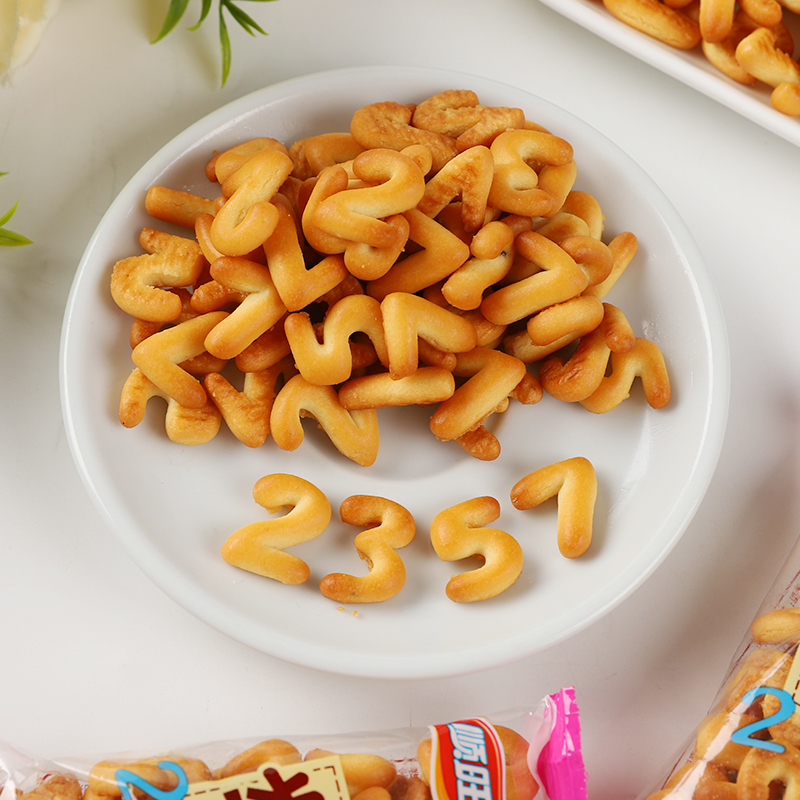 顺旺数字饼干整箱儿童宝宝饼乾早餐小包装零食幼儿园老式小吃批发