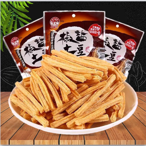 椒盐土豆条脆薯条膨化怀旧零食品