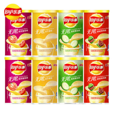 乐事无限薯片罐装追剧解馋零食品