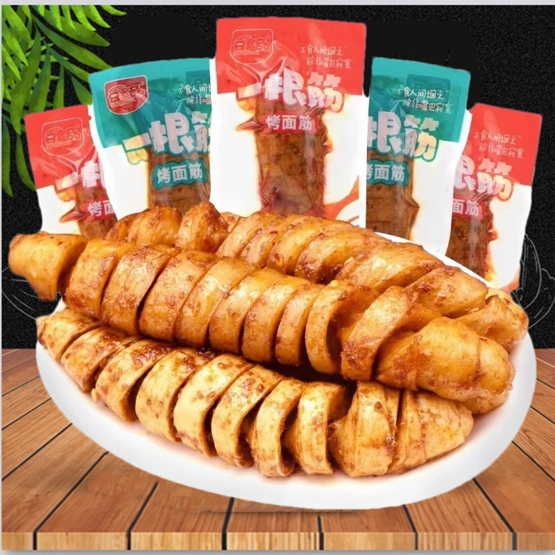 辣味烤面筋即食耐吃豆干制品小吃