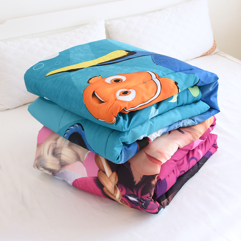 可爱卡通秋冬印花大被子午休