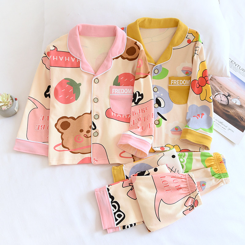 儿童春秋纯棉长袖睡衣套可爱卡通大满印男童女童全棉家居服棉毛套,童装/婴儿装/亲子装,家居服套装,淘宝优惠券,粉丝福利购,淘宝优惠卷