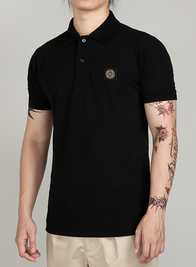 清仓特价维托摩瑞翻领短袖POLO衫男纯色T修身英伦复古纯棉短袖