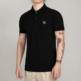 清仓特价维托摩瑞翻领短袖POLO衫男纯色T修身英伦复古纯棉短袖