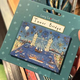 英国伦敦塔桥限定制作陶瓷磁吸冰箱贴美烧浓城市旅游收藏纪念品