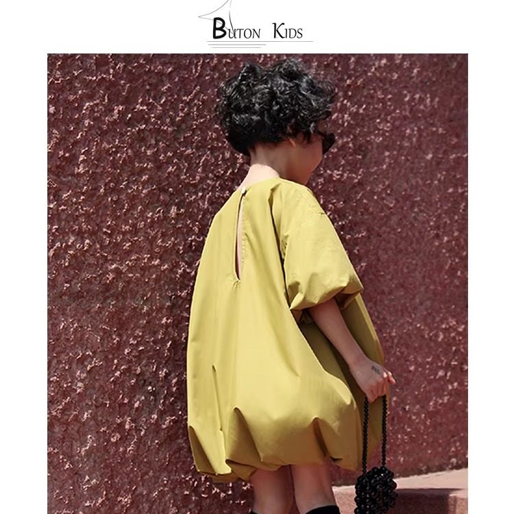 Buton Kids 超显白女童100%棉夏季花苞裙连衣裙奇异果色度假裙,童装/婴儿装/亲子装,连衣裙,淘宝优惠券,粉丝福利购,淘宝优惠卷