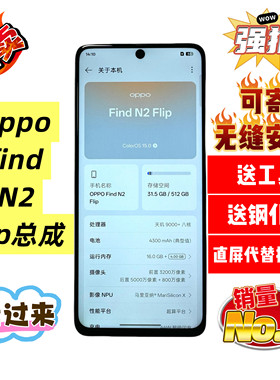 适用全新OPPO折叠屏FindN2flip屏幕总成显示屏组装直屏寄修包安装