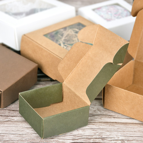 手工皂牛皮纸包装盒子定制