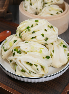 手工大花卷10个葱多多花卷早餐包子馒头早点速冻食品懒人半成品