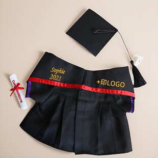 毕业公仔袍学士服博士帽香港中文大学同款硕士熊小熊玩偶娃娃订制