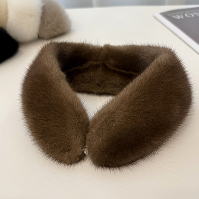 5色精致女生水貂毛小围脖