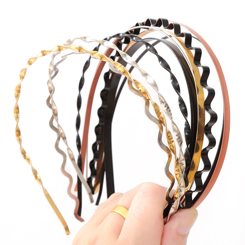 韩版不锈钢diy发箍手工制作发饰品头饰配件材料包丝带蝴蝶结头箍