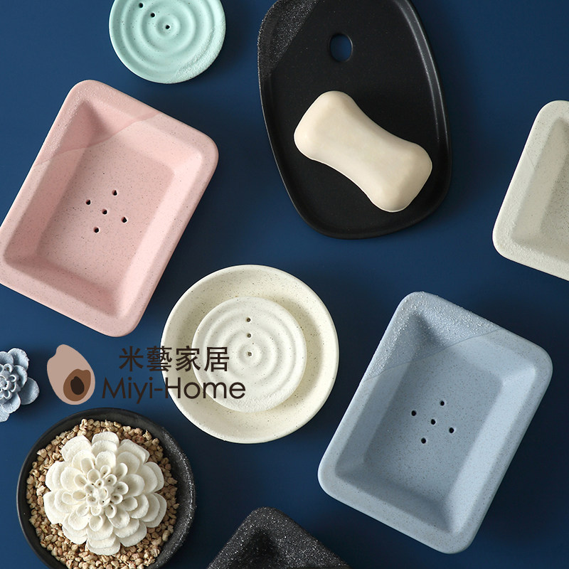 抗菌消毒陶瓷防滑酒店民宿肥皂盒