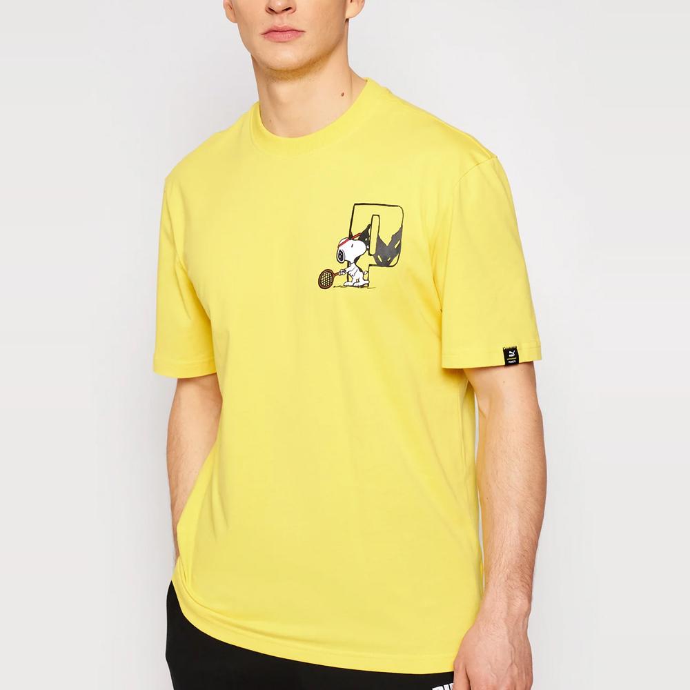 彪马男女联名款史努比短袖T恤