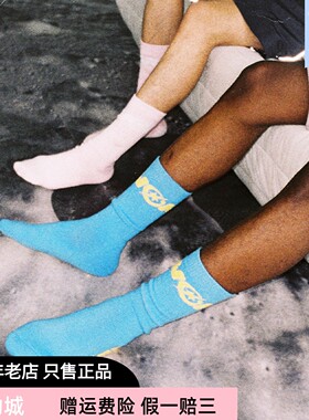 Newok 潮牌袜子欧美街头纯棉秋冬运动个性篮球中筒ins袜 男女潮