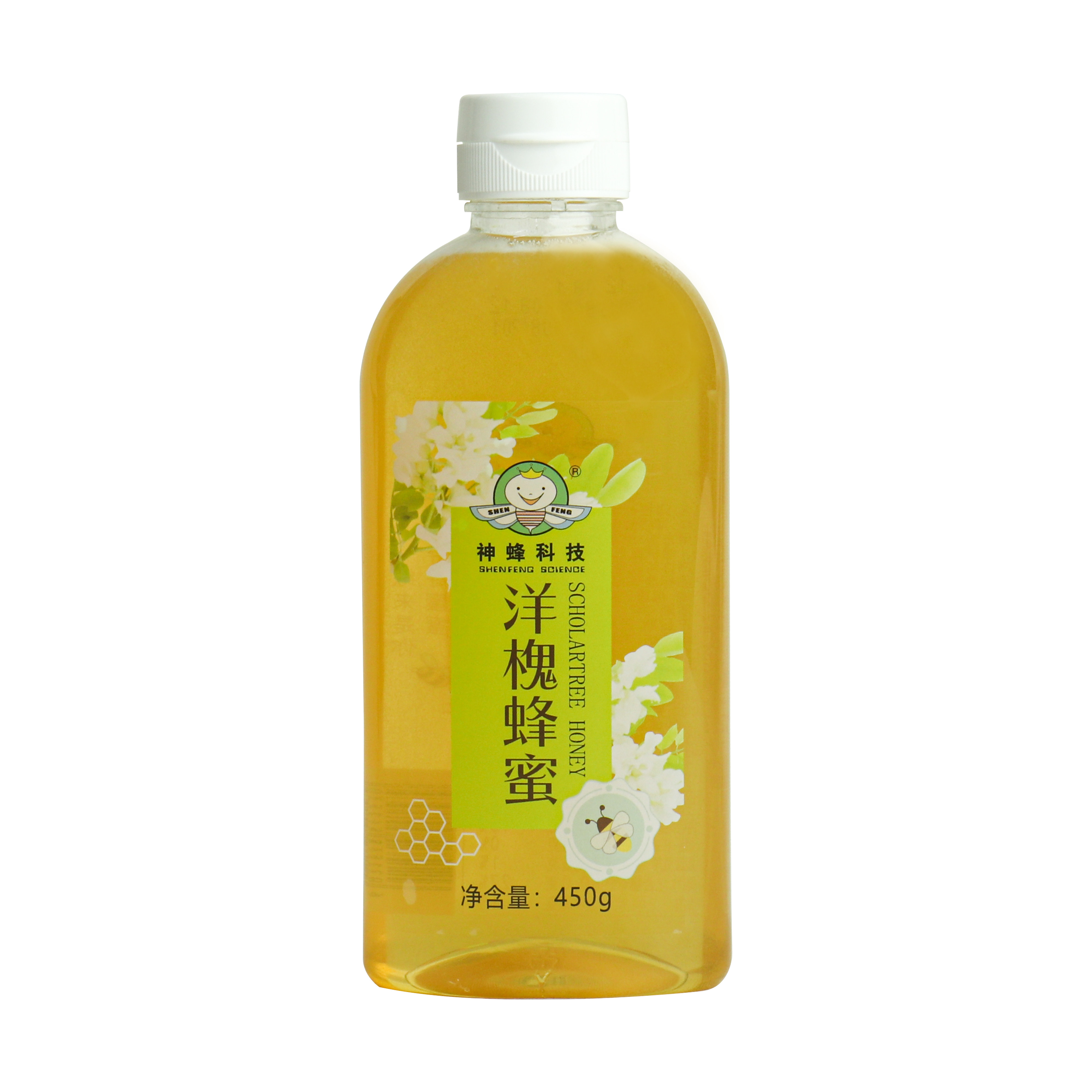 福建农大神蜂成熟洋槐蜜纯的天的然农的家自的产槐花土蜂蜜450g