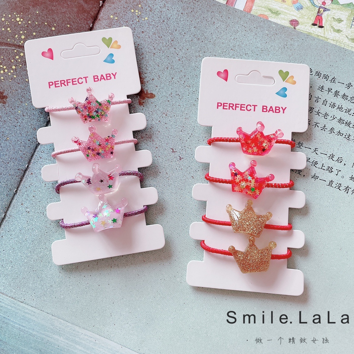 儿童宝宝不伤皇冠小揪揪卡通发饰