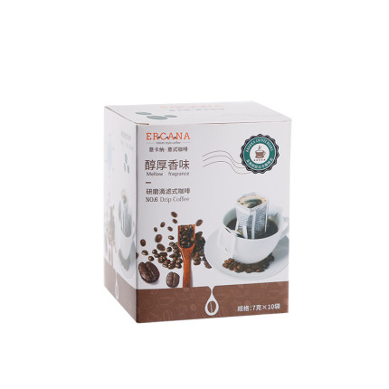 ERCANA意卡纳意大利式研磨进口纯黑拼配手冲咖啡粉挂耳咖啡非速溶