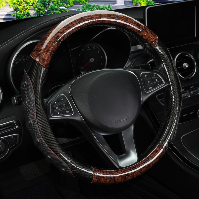 桃木纹货车方向盘套适用于黑豹快运豹金刚豹帅铃EQ3 ES6 EV5
