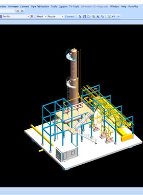 公司团队合作 PDMS工厂管道建模，配管外包服务，二次开发