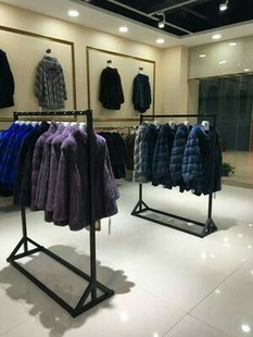 挂衣架铁艺货架简约衣架子挂衣杆北欧 男女装 店展示架落地式 服装