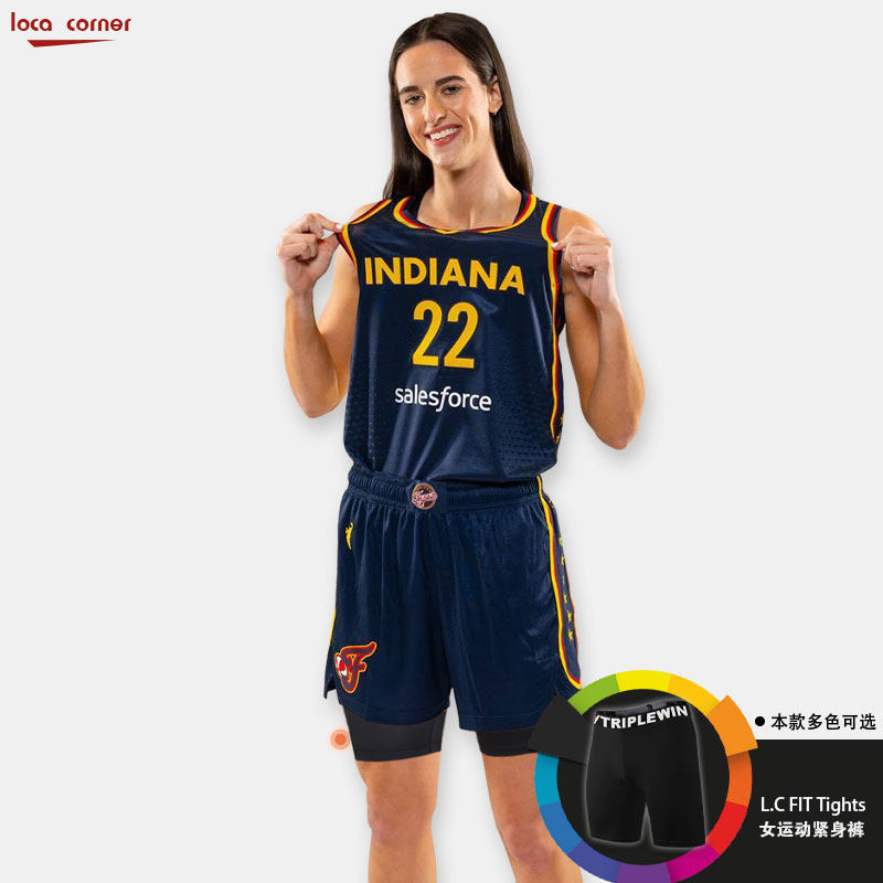 LC女款篮球紧身打底防走光5分短裤健身足球跑步内搭速干保护高弹