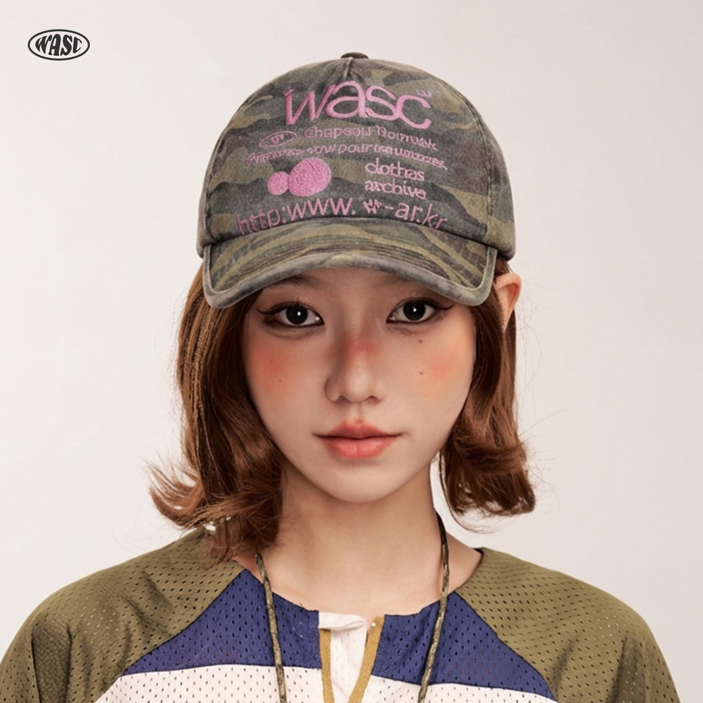 wasc新款夏美式复古迷彩棒球帽子潮牌小众嘻哈大头围鸭舌帽男女款图片
