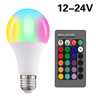 自动变色灯泡七彩控制灯通用螺口射灯调节变色灯酒吧RGB智能开关