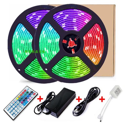 灯带套装5米10米防水七彩灯带