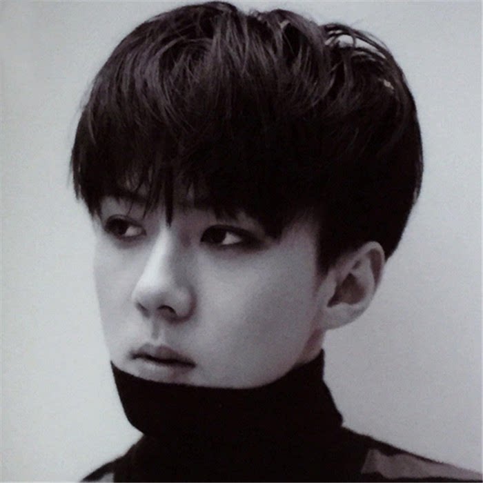 包邮吴世勋同款 假发男帅气短发逼真斜刘海韩版蓬松学生 男士假发